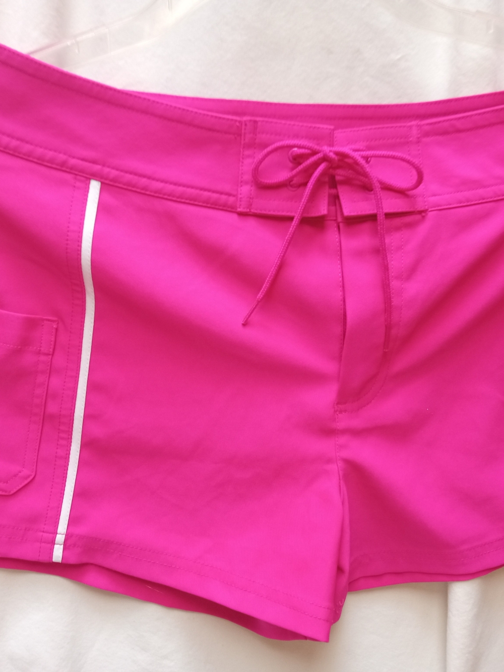 Jag Hot Pink Swim Shorts with White Tag Detail - Picture 1 of 4